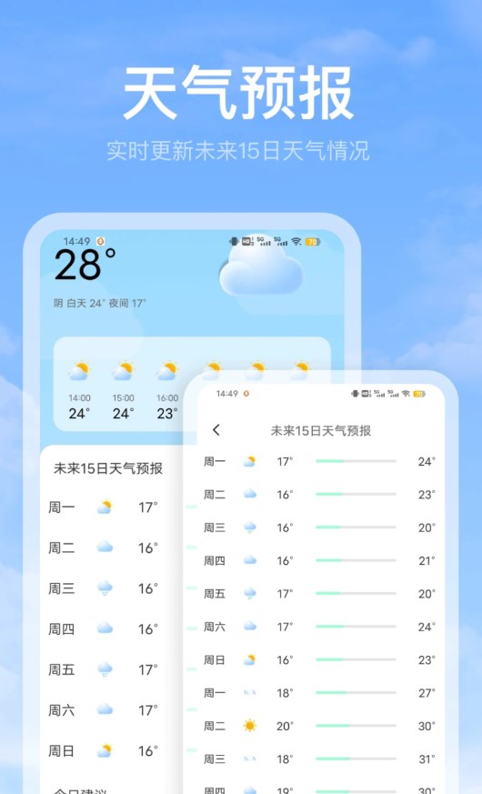 比特鹿黄历天气雷达软件客户端下载 v3.0.0截图